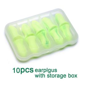 2/10Pcs Reusable Ear Plugs Noise Reduction Earplugs (Color: 10pcs earplugs)
