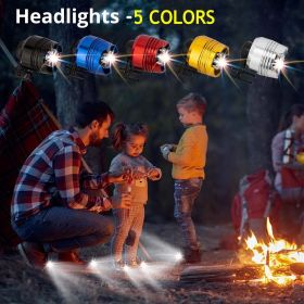 LED Shoe Headlights (2-Pack) for Clogs & Outdoor Activities (Color: black)