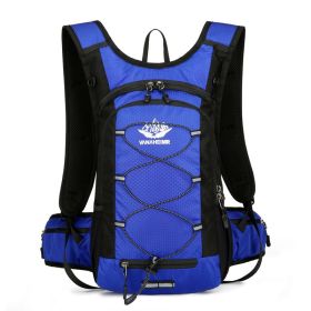 2L Water Bladder Hydration Pack Backpack (Color: Blue)
