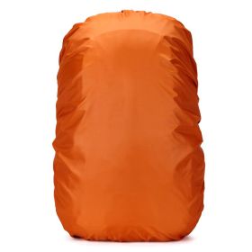 Waterproof Backpack Rain Cover With Adjustable Anti Slip Strap (Color: Orange, size: M)