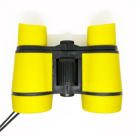 Children's Binoculars Shockproof Toy Binoculars (Color: Yellow)