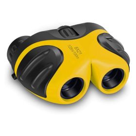 8X21 Children Binoculars Compact Shock Proof (Color: Yellow)