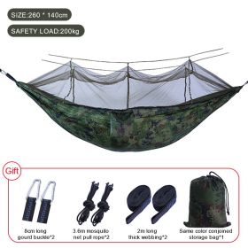 Outdoor Parachute Camping Hammock with Mosquito Net (Color: Upgrade camouflage, Ships From: China)