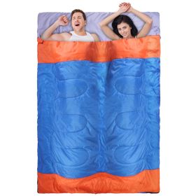 Water Resistant 3 Person Camping Sleeping Bag for Adult Kids (Color: 2 Person)