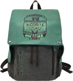 Afoxsos Japanese Anime Backpacks - Canvas Shoulder Bag (Type: DEKU)