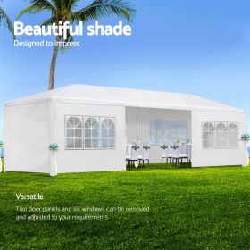 10'x10'20'30' Heavy Duty Party Canopy Tent w/ Removable Walls (size: 10'x30' with 8 Walls)