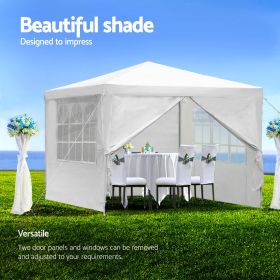 10'x10'20'30' Heavy Duty Party Canopy Tent w/ Removable Walls (size: 10'x10' with 4 Walls)