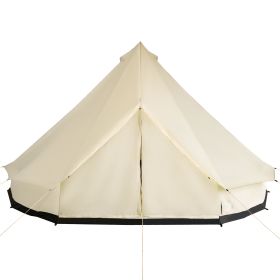 Outsunny 10-Person Yurt Tent Glamping with Spacious Interior (Color: as Pic)