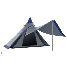 Outsunny Teepee Tent – Waterproof, Spacious & Easy-Setup (Color: as Pic)