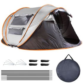 5-8 Person Waterproof Automatic Pop Up Camping Tent (Type: Khaki_5-8People)