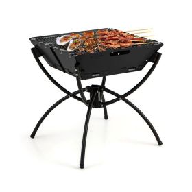 Outdoor Travel 3-in-1 Portable Campfire Grill (Type: Grill, Color: black)