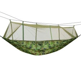 2-Person Camping Hammock with Mosquito Net (Color: Camouflage)