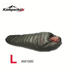 Kamperbox Down Sleeping Bag Waterproof Winter Sleeping Bag (Type: AM1000LEFT)