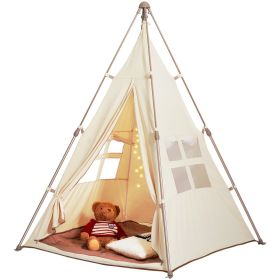 VEVOR Kids Play Tent, Teepee Tent for Kids 1-5 Years Old (Default: Default)