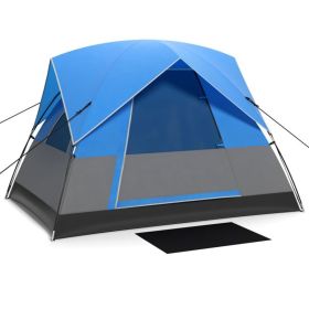 Outdoor Camping Tent with Carry Bag for Camping and Hiking (Type: Tent, Color: Blue)