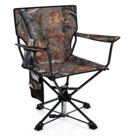 360° Swivel Hunting Chair – Portable, Foldable & Field-Ready (Color: Camouflage)