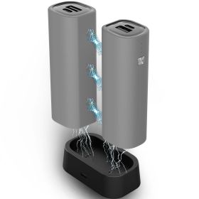 Rechargeable 2 Pack Hand Warmers (Color: Gray)