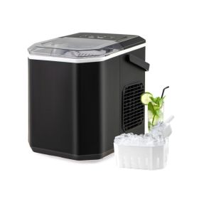 Portable Countertop Ice Maker with Self-Cleaning for RV (Type: Ice Maker, Color: black)