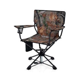 360° Swivel Portable Foldable Hunting Chair w/ Storage Pockets (Type: Camping Chairs, Color: Camouflage)