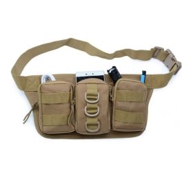 Leisure Oxford cloth accessory multifunctional sports waist pack (Color: black)