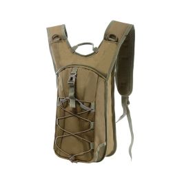 Camping or Hiking Tactical Large Capacity Water Bag Backpack (Color: desert yellow)