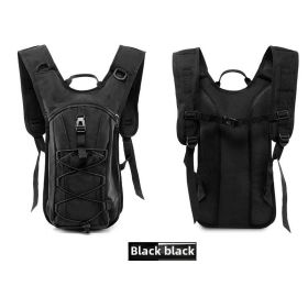 Camping or Hiking Tactical Large Capacity Water Bag Backpack (Color: black)