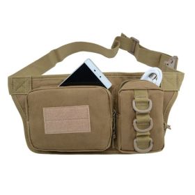 Men's Waterproof Waist Bag, Invisible Running Waist Bag (Color: brown)