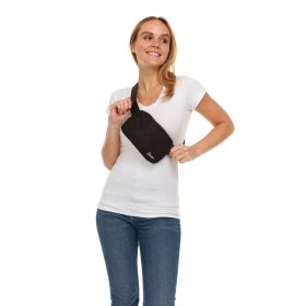 Clarissa Crossbody Fanny Pack (Color: black)