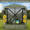 Pop Up Gazebo 6.7' x 6.7' with Netting and Carry Bag