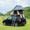 Trustmade Triangle Black Hard Shell Rooftop Tent w/ 2 Rainflies