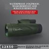 Third Generation Green 40X60 Monocular, Tripod Phone Holder