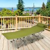 Folding Camping Cot with Side Pocket Detachable Headrest