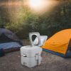 Outdoor 5 Gallon Camping Portable Toilet, Flush Cammode