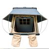 Trustmade Triangle Black Hard Shell Rooftop Tent w/ 2 Rainflies